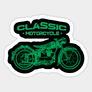 Classic Motorcycle Sticker